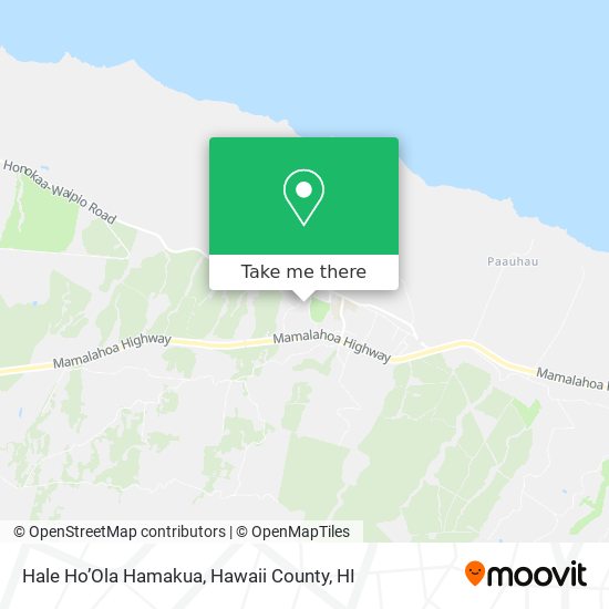 Hale Ho’Ola Hamakua map