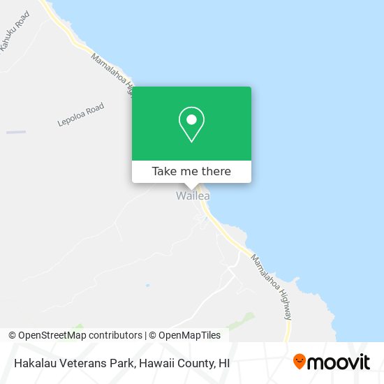 Hakalau Veterans Park map