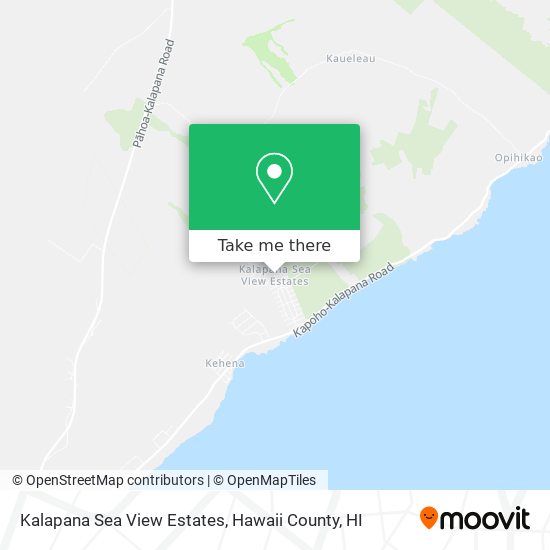 Kalapana Sea View Estates map