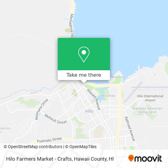 Hilo Farmers Market - Crafts map
