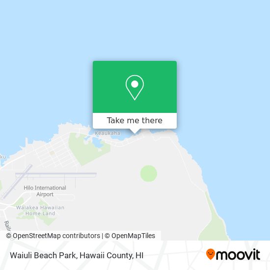 Waiuli Beach Park map