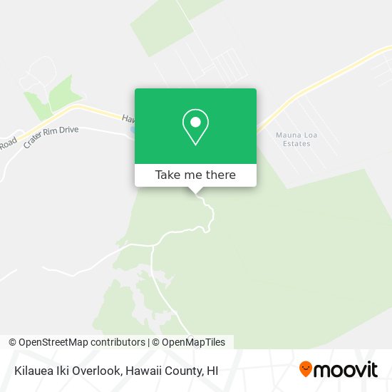 Mapa de Kilauea Iki Overlook