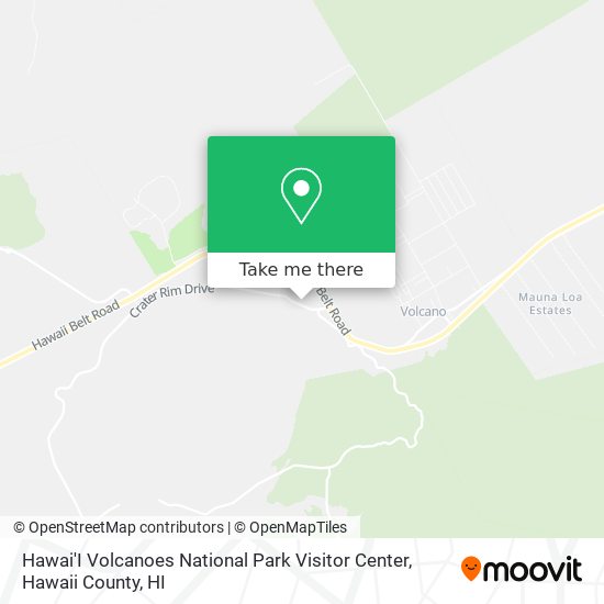 Hawai'I Volcanoes National Park Visitor Center map