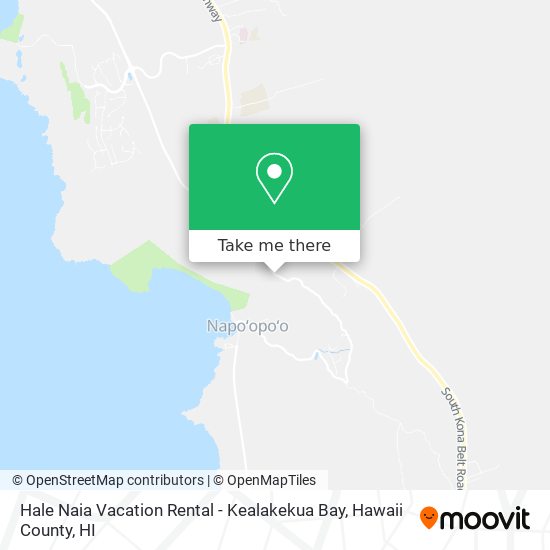 Hale Naia Vacation Rental - Kealakekua Bay map