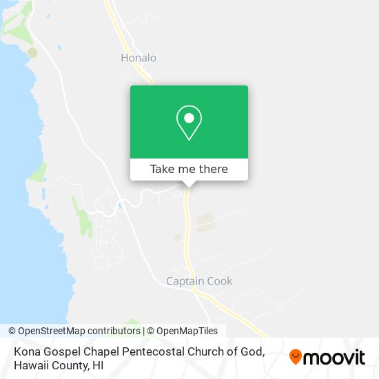 Kona Gospel Chapel Pentecostal Church of God map