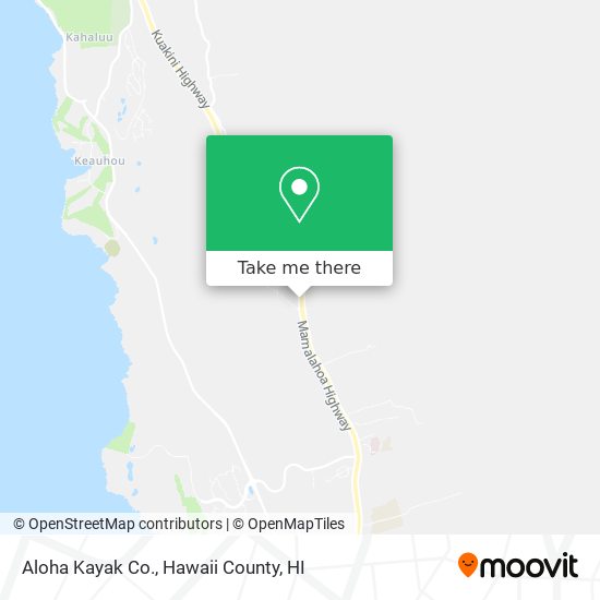 Mapa de Aloha Kayak Co.