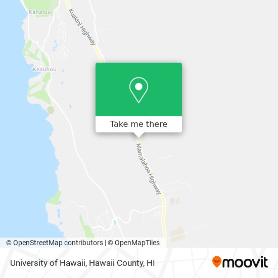 Mapa de University of Hawaii