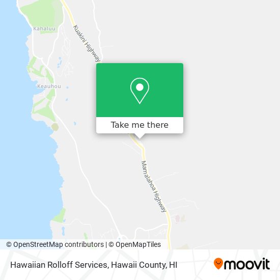Mapa de Hawaiian Rolloff Services