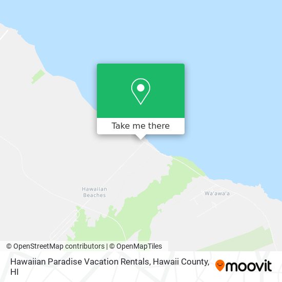 Hawaiian Paradise Vacation Rentals map