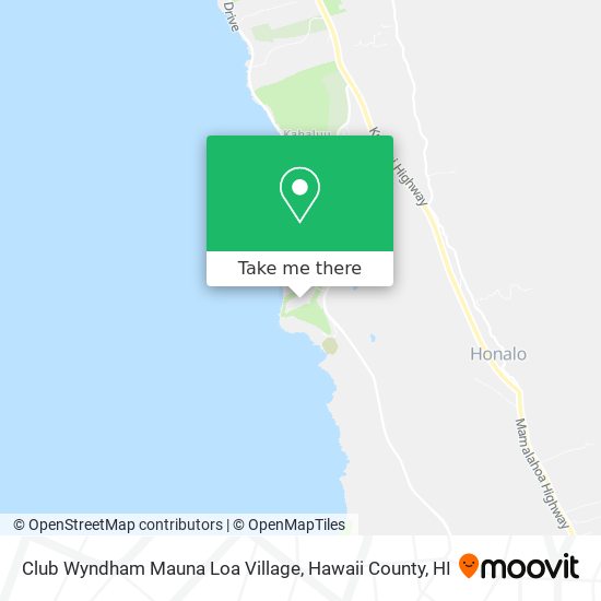 Club Wyndham Mauna Loa Village map
