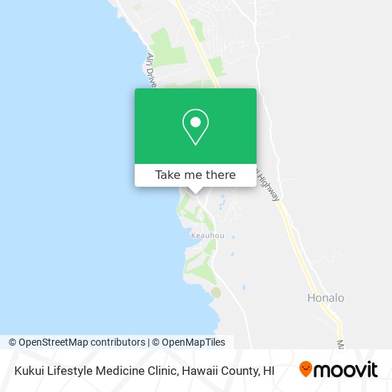 Mapa de Kukui Lifestyle Medicine Clinic