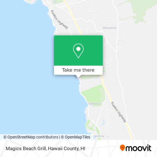 Mapa de Magics Beach Grill