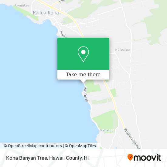 Kona Banyan Tree map