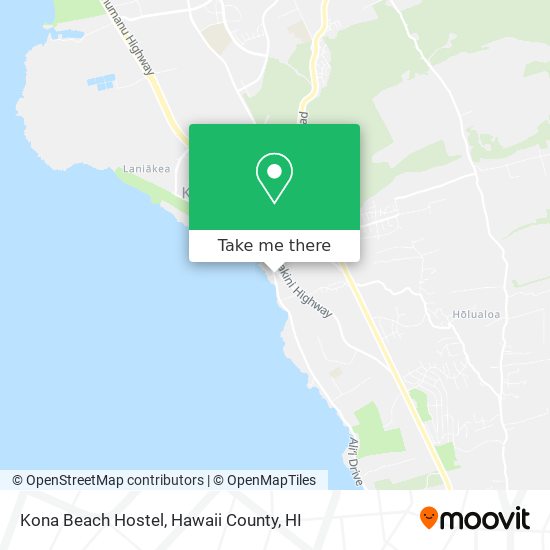 Kona Beach Hostel map