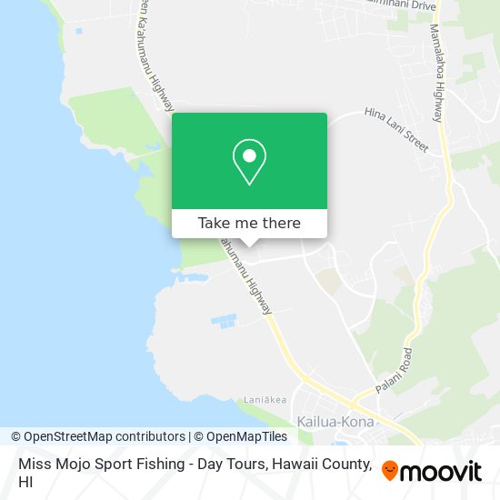 Miss Mojo Sport Fishing - Day Tours map