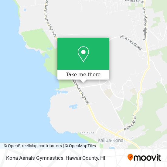 Kona Aerials Gymnastics map