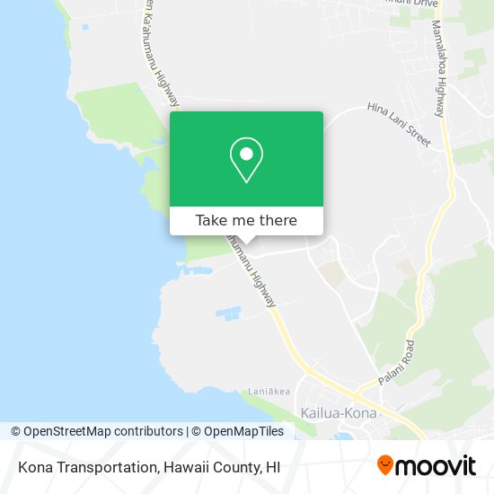 Kona Transportation map