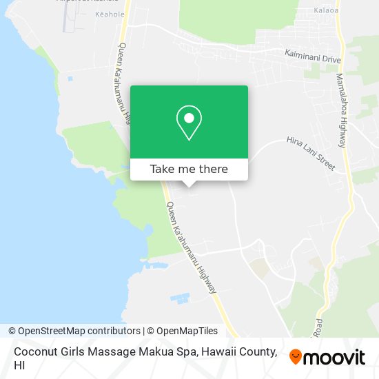 Coconut Girls Massage Makua Spa map