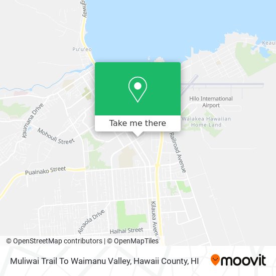 Mapa de Muliwai Trail To Waimanu Valley
