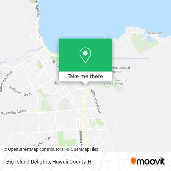 Big Island Delights map