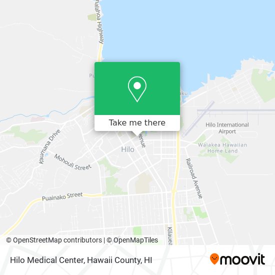 Hilo Medical Center map