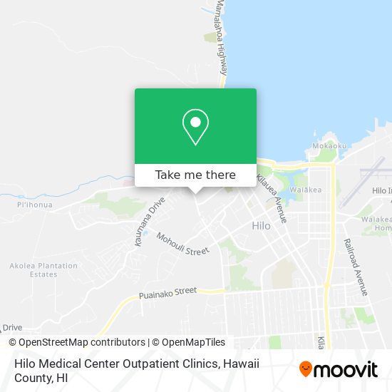 Hilo Medical Center Outpatient Clinics map