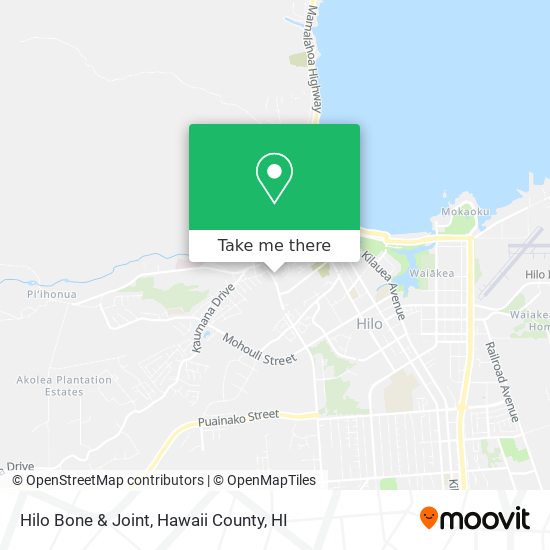 Hilo Bone & Joint map