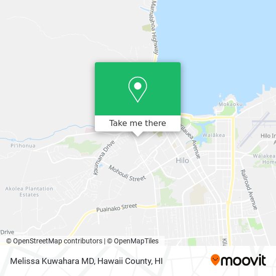 Melissa Kuwahara MD map