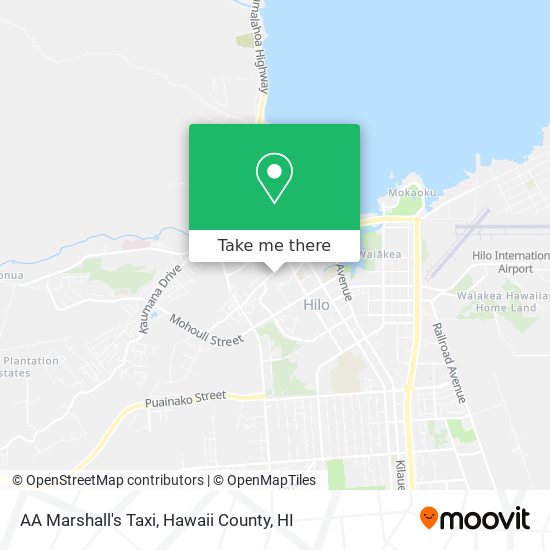AA Marshall's Taxi map