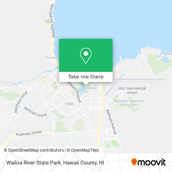 Wailoa River State Park map