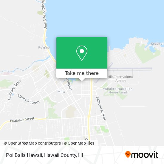 Poi Balls Hawaii map