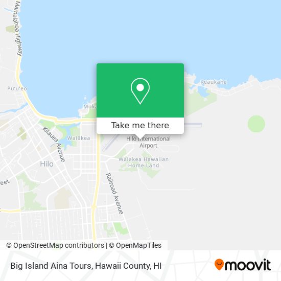 Big Island Aina Tours map