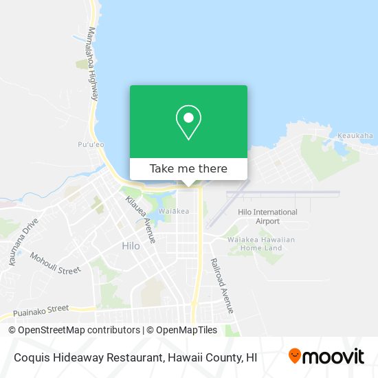 Mapa de Coquis Hideaway Restaurant