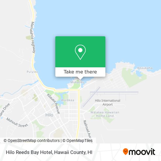 Hilo Reeds Bay Hotel map