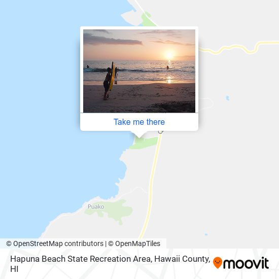Hapuna Beach State Recreation Area map