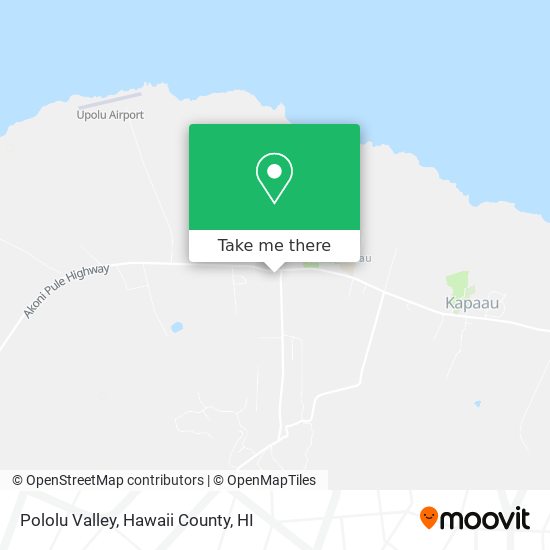 Pololu Valley map