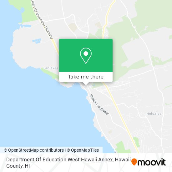 Department Of Education West Hawaii Annex map