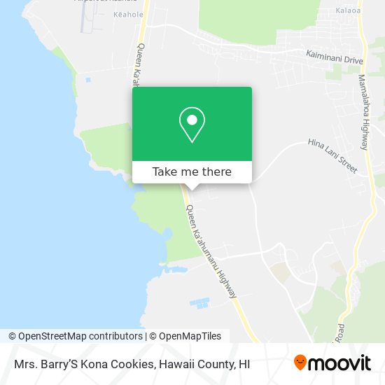 Mrs. Barry’S Kona Cookies map
