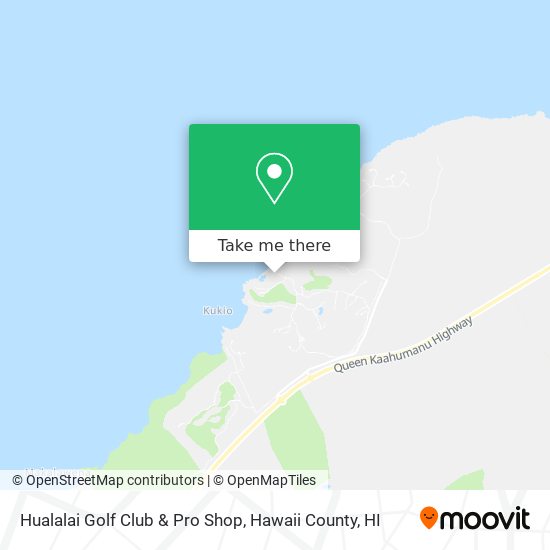 Hualalai Golf Club & Pro Shop map