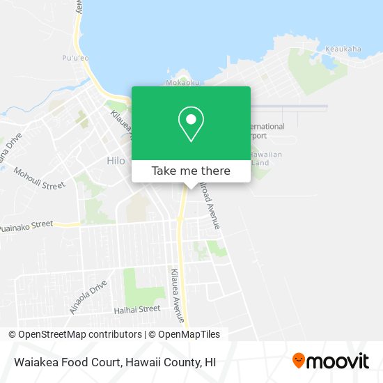 Waiakea Food Court map