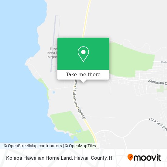 Mapa de Kolaoa Hawaiian Home Land