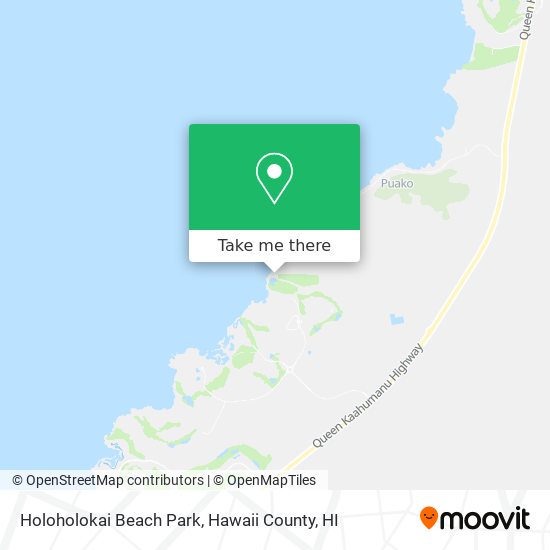 Holoholokai Beach Park map