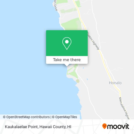 Kaukalaelae Point map