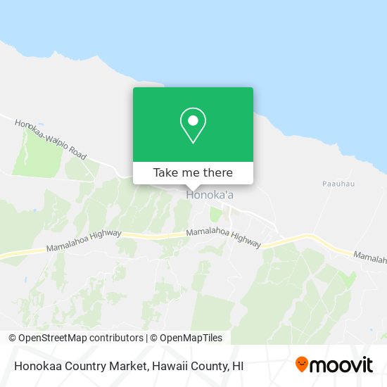 Honokaa Country Market map