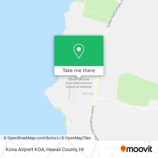 Kona Airport KOA map