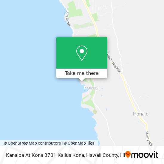 Mapa de Kanaloa At Kona 3701 Kailua Kona