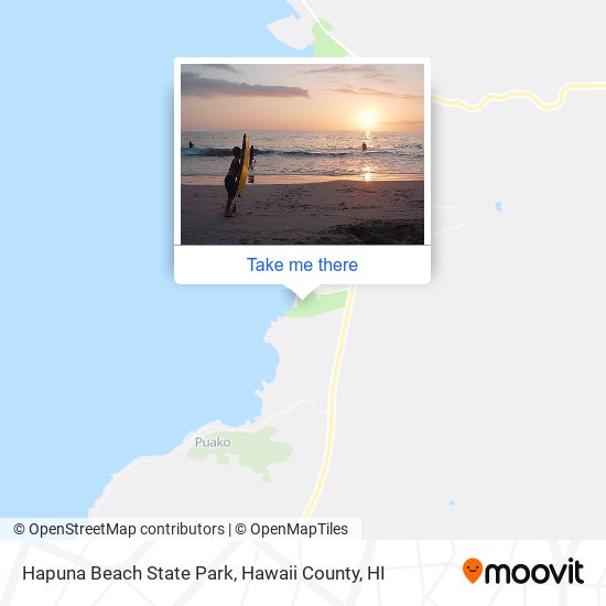 Hapuna Beach State Park map