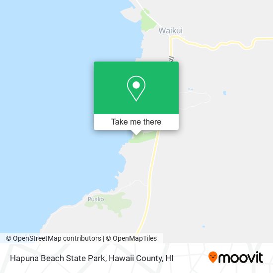 Hapuna Beach State Park map