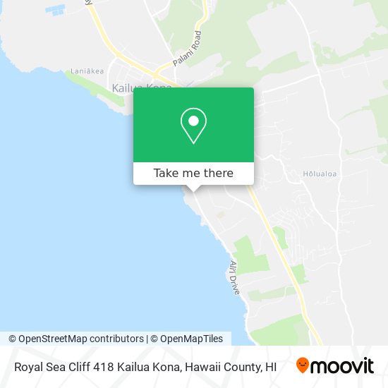 Royal Sea Cliff 418 Kailua Kona map