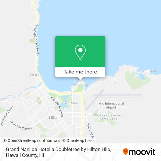 Grand Naniloa Hotel a Doubletree by Hilton Hilo map